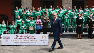 Abanderamiento de la Delegación Mexicana Juegos Paralímpicos de París 2024 [upl. by Buyers]