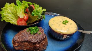 How to make the perfect bearnaise sauce Bearnaise sauce recipe with steak [upl. by Akessej201]