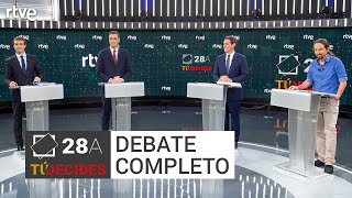 Debate a cuatro completo  ELDEBATEenRTVE [upl. by Ligriv314]