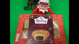 Mr Kipling New Festive Winter Berry amp Custard Crumble Tarts [upl. by Lerak377]