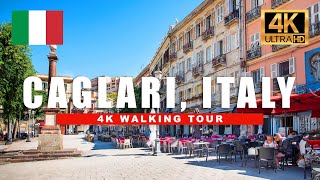 🇮🇹 Cagliari Sardinia Italy Walking Tour  Day amp Night Walkthrough  4K HDR 60fps [upl. by Kerr]