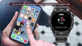 LIGE Smart Watch ST5 install software and connect bluetooth [upl. by Brandtr]