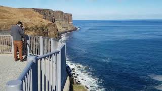 BREATHTAKING KILT ROCK Spectacular cliff on the Trotternish Peninsula of Isle of Skye 2032018 [upl. by Cam94]