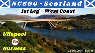 Self Build Camper Van UK – NC500 Road Trip  1st Leg  West Coast  Ullapool To Durness … [upl. by Broucek473]