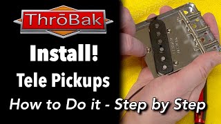 How to Install Telecaster Guitar Pickups Step by Step Guide Telecaster  Broadcaster  Nocaster [upl. by Sikleb]