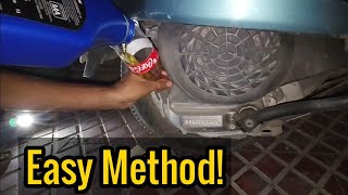 SCOOTER ENGINE OIL CHANGE Complete Guide  Honda Eterno 150 [upl. by Aniles864]