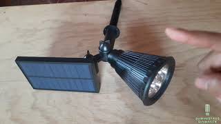 Estaca Led Solar RGB 4w para Exteriores [upl. by Oeramed]