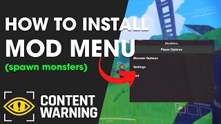 How To Install Mod Menu on Content Warning  Tutorial [upl. by Aryl714]