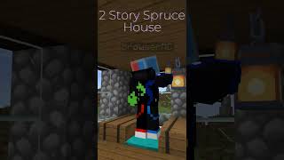 Spruce House Build minecraft [upl. by Nyllij708]