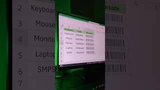 Excel Barcode Generate in just 5 Seconds excel exceltips pc viral reels shorts [upl. by Volpe804]