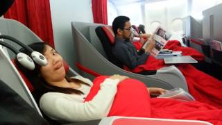 Air Asia X Premium Business Class Adjustable Flat Bed [upl. by Alessandra678]