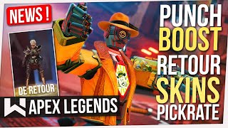 Apex News  Nouvelle Technique de Boost  Pickrate Bugs Heirloom et Retour SKINS [upl. by Eutnoj]