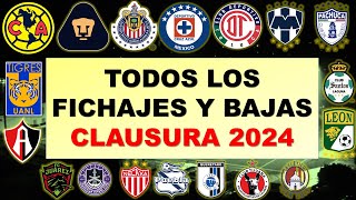 LAS ÚLTIMAS ALTAS Y BAJAS DE LA LIGA MX 2024 🔥FICHAJES 🔥 FUTBOL ESTUFA 🔥 CLAUSURA 2024 🔥 ligamx [upl. by Domini439]