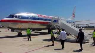 Cap Haitien Airport Haiti  JCI CAP giving Ground Support to AAs Inagural flight in Cap Haitien [upl. by Huldah]