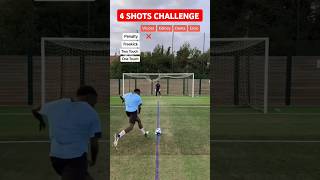 4 SHOTS CHALLENGE  PART13  footballmemories football footballshorts ronaldo shorts viral [upl. by Mckenzie]