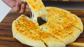 Cheesy Garlic Bread No Yeast No Oven – Crispy Outside Soft Inside [upl. by Cristiona155]