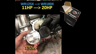 WR125X 180cc kit  cam  Tuning story 2k20 [upl. by Stavros]