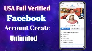 How To USA Full Verified Facebook Account Create Unlimited 2022 CPA Marketing [upl. by Rehc]