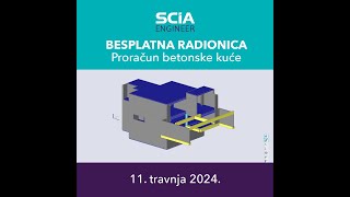 SCIA Engineer  Proračun betonske kuće [upl. by Frentz408]