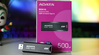 مراجعة ADATA SC610 External SSD [upl. by Daveen121]