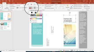 CREACIÓN DE UN FOLLETO EN POWERPOINT proyecto 1 La guia turistica [upl. by Johnathon]