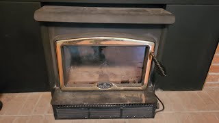 Replacing the door gasket on a wood stove [upl. by Htebiram]