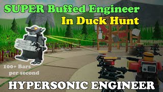 SUPER Buffed Engineer IN Duck Hunt Hypersonic Engineer Showcase  Tower Defense Simulator [upl. by Bev]