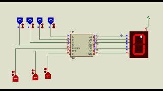 BCD Afficheur 7 segment Cours sur logique combinatoire partie 15 [upl. by Omarr]