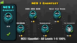 Geometry Dash 22 NCS I Gauntlet all levels 100 complete [upl. by Ellevart924]