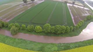 Hochwasser Mai 2013  Rehren  Mittellandkanal [upl. by Ardnic]