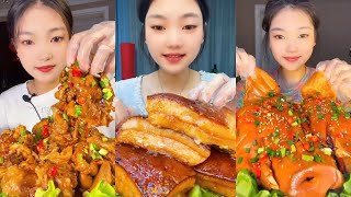 Eating Spicy Braised Pork Full Video of YUAN YUANs 13 Days of Mukbang  YUANYUAN ASMR [upl. by Kenon230]