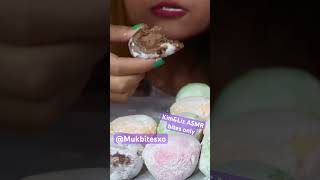 KimampLiz ASMR chocolate ice cream mochi Mukbang bites only shorts viralvideo edit fyp trend fy [upl. by Alleirbag591]