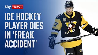 Adam Johnson Ice hockey player dies after neck slashed by skate in Sheffield [upl. by Eicirtap551]