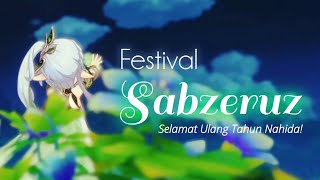 FESTIVAL SABZERUZ  HAPPY BIRTHDAY NAHIDA 🎂✨ genshinimpact [upl. by Yemac]