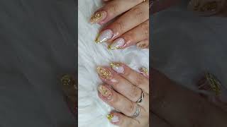 hermosas refalame un like uñas con relieves y efecto espejo shortsviral [upl. by Joachim]