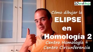 La circunferencia en Homología Centro de Homología coincidente con Centro de Circunferencia [upl. by Idnahs]