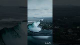 Scary huge tsunami scene 93 tsunami scene waves city sea shorts shortvideo speed البحر [upl. by Caldeira89]