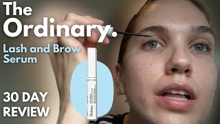 Trying The Ordinary Multi Peptide Lash and Brow Serum for 30 Days  Before and After [upl. by Lihas229]