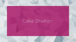 Callie Shelton  appearance [upl. by Yalahs]