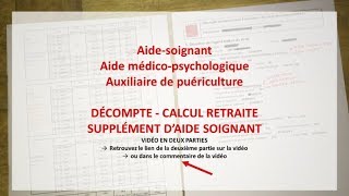 Supplément daide soignant  FONCTIONNAIRE HOSPITALIER  CNRACL  RETRAITE [upl. by Janaye]