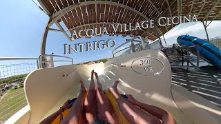 Acqua Village Cecina Intrigo Double Tube 360° VR POV Onride [upl. by Isman]