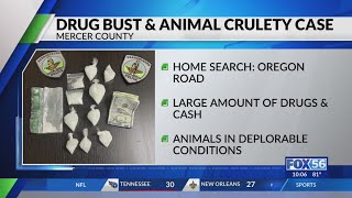 2 arrested after drugs allegedly neglected animals found in Mercer County home [upl. by Orr]