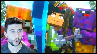 Reacting To ANNOYING VILLAGERS 1516 Minecraft Animations [upl. by Warfore]