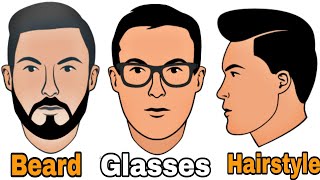 Round Face Shape Guide Choose Best Sunglasses Beard amp Hairstyle For Round Face Shape 2020 [upl. by Eivad]