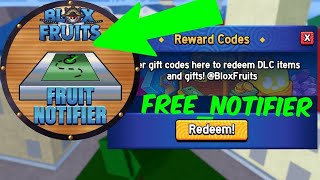 HOW TO GET FRUIT NOTIFIER FREE BLOX FRUITS ROBLOX [upl. by Barrie]