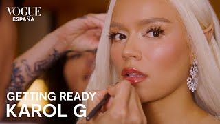 Karol G Así se preparó para la Met Gala de 2024  Getting Ready  VOGUE España [upl. by Anaicilef]