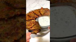 Crispy Greek Tomato Fritters Recipe 🍅 Easy Vegan Tomatokeftedes [upl. by Haon]