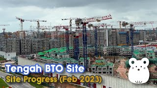 Tengah BTO Feb2023  Construction progress of Tengah BTOs in 4K [upl. by Corrine]