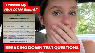 I PASSED MY NHA CCMA  Test Question Breakdown [upl. by Rudolph]