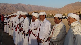 Festival des amandiers Tafraoute Maroc 2019 après La fantasia un groupe folklorique 1 [upl. by Pammi974]